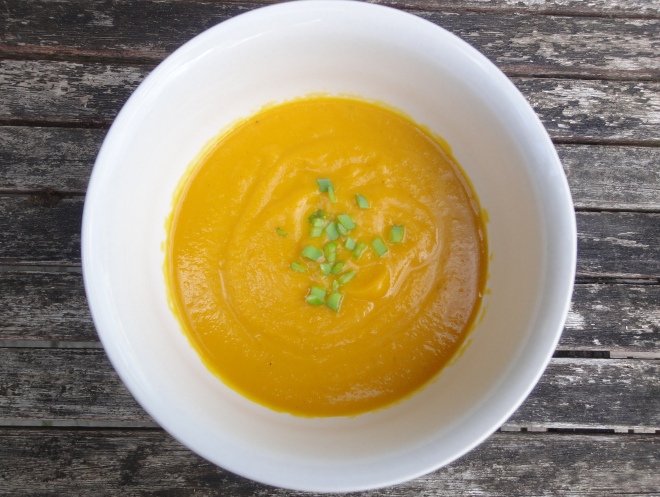 Jerusalem artichoke and carrot soup